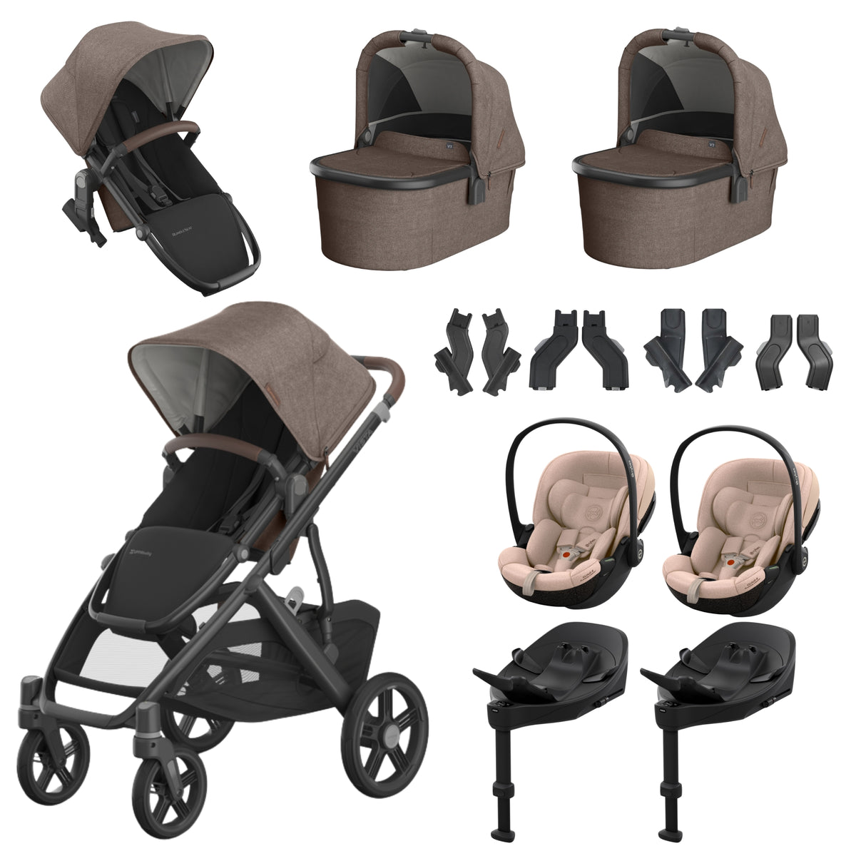 UPPAbaby Vista V3 Twin - with Cybex Cloud S