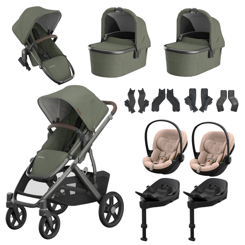 UPPAbaby Vista V3 Twin - with Cybex Cloud S