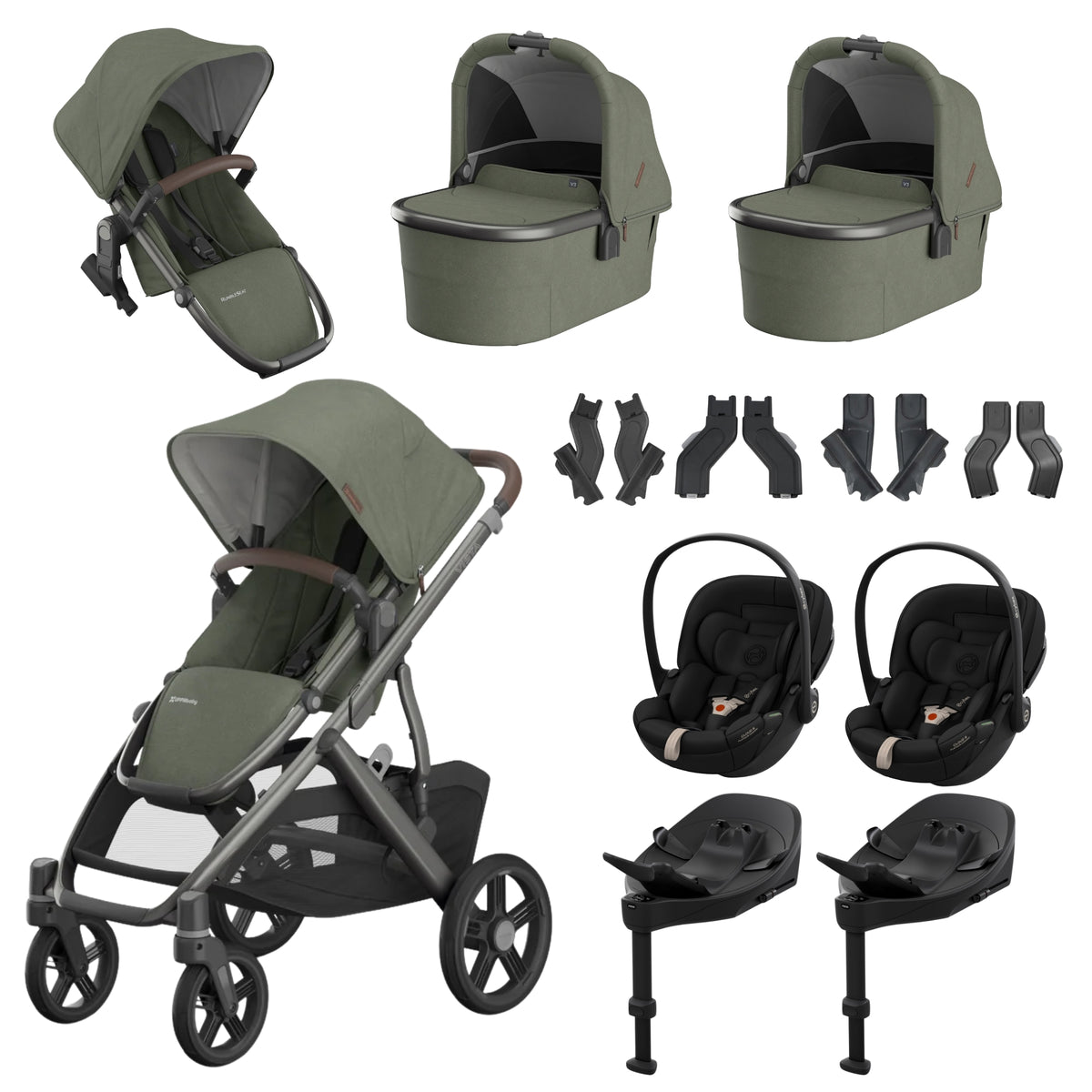 UPPAbaby Vista V3 Twin - with Cybex Cloud S