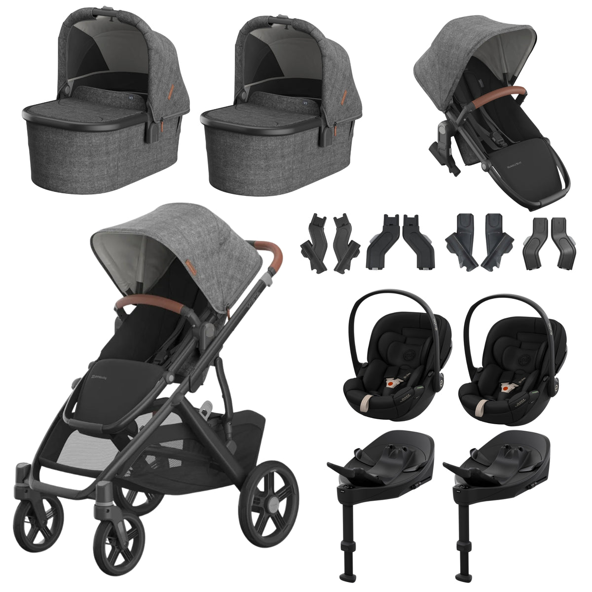UPPAbaby Vista V3 Twin - with Cybex Cloud S