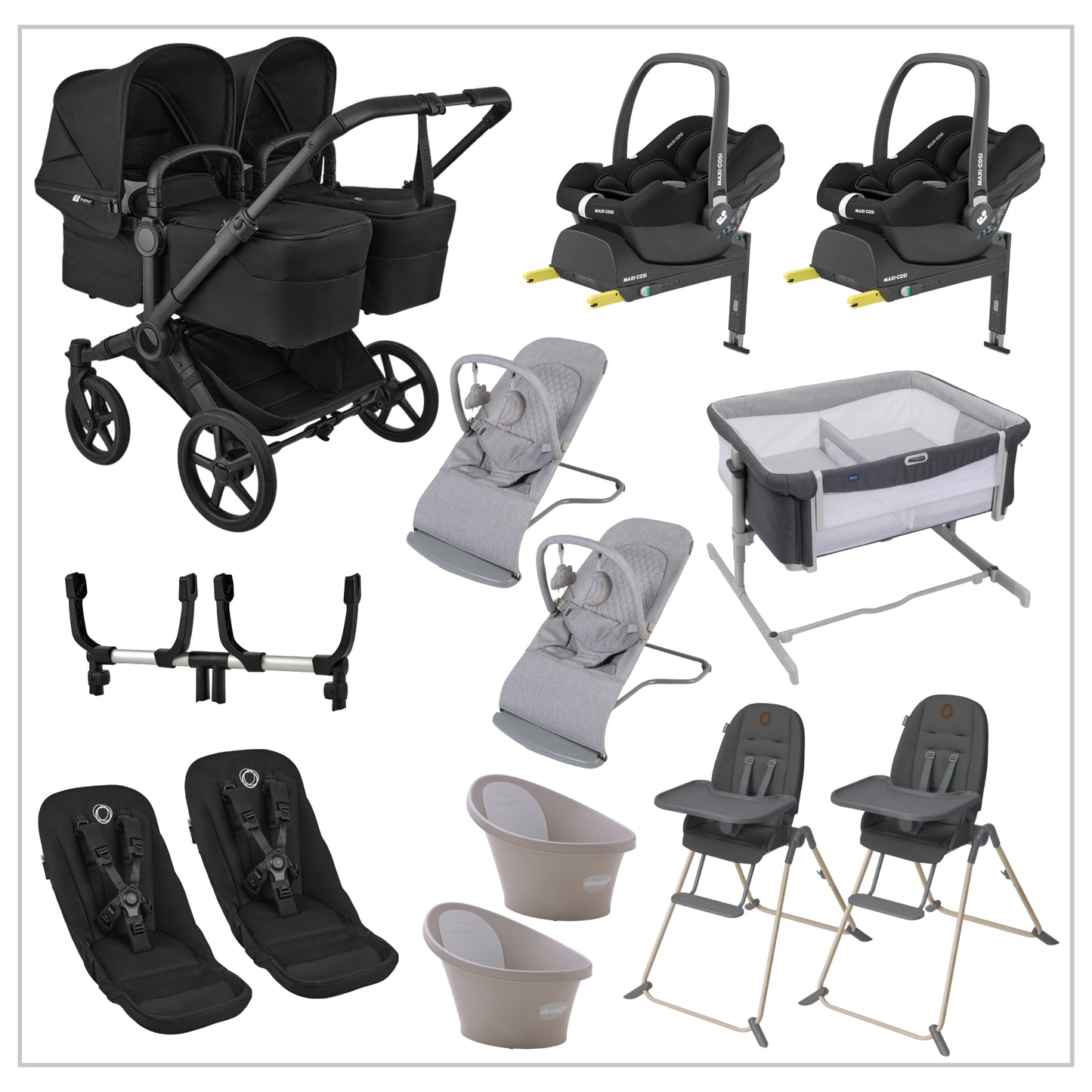 Bugaboo Donkey 6 Twin Baby Bundle