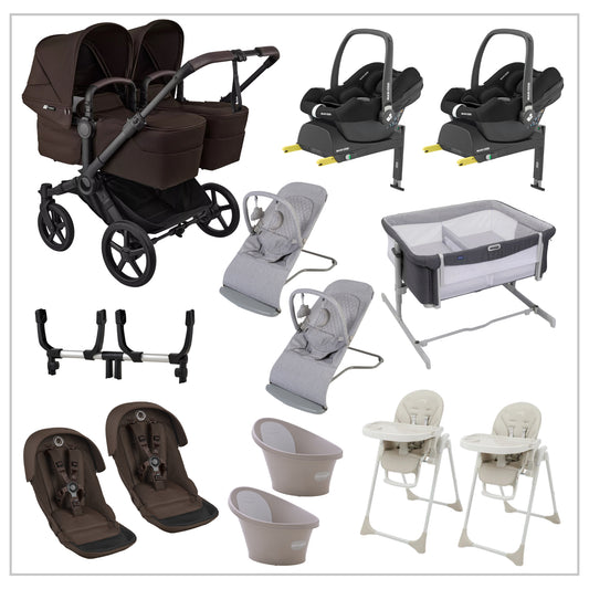 Bugaboo Donkey 6 Twin Baby Bundle - with Maxi Cosi Cabriofix