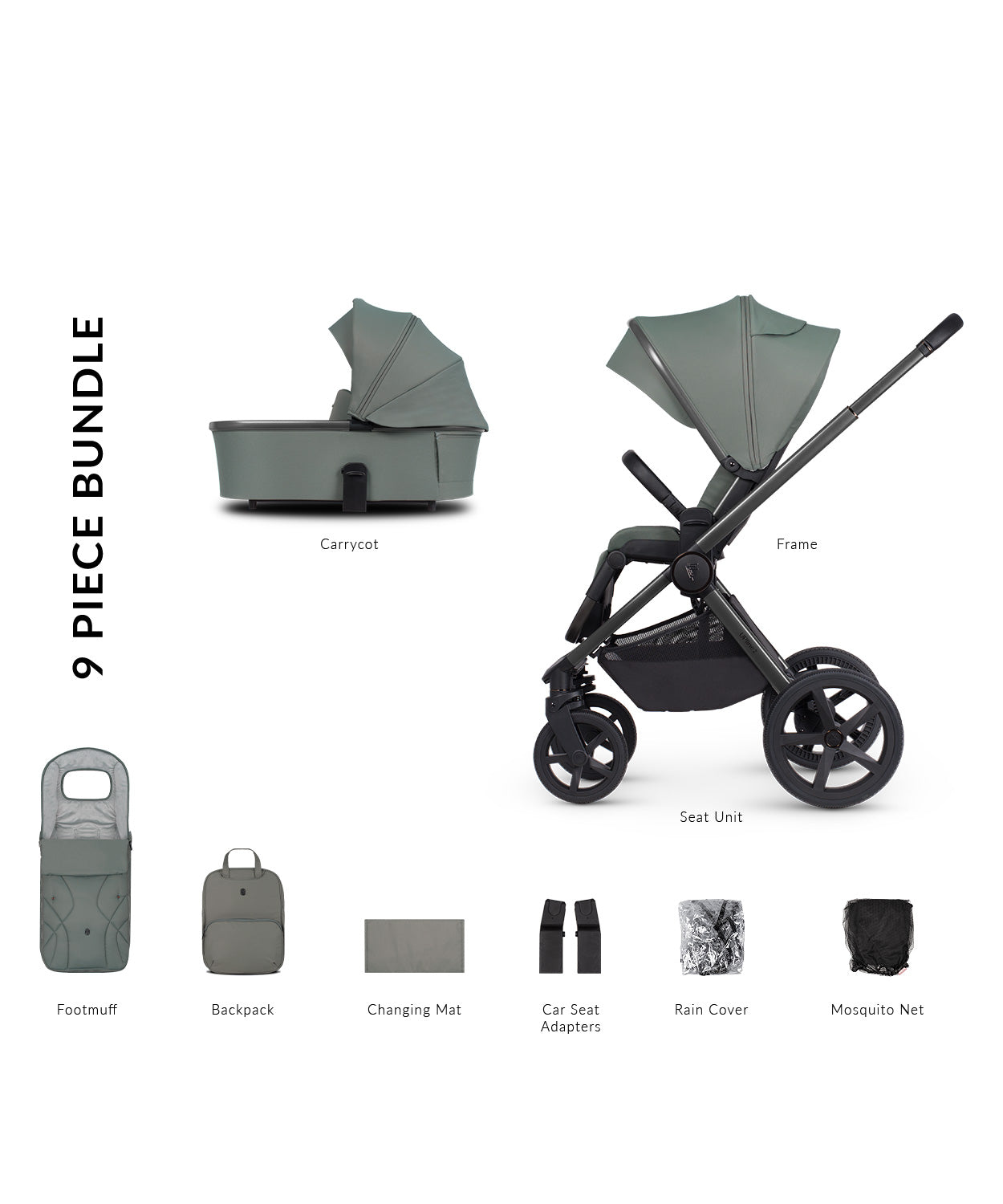 Venicci Upline 2 - 2 in 1 Pram Package