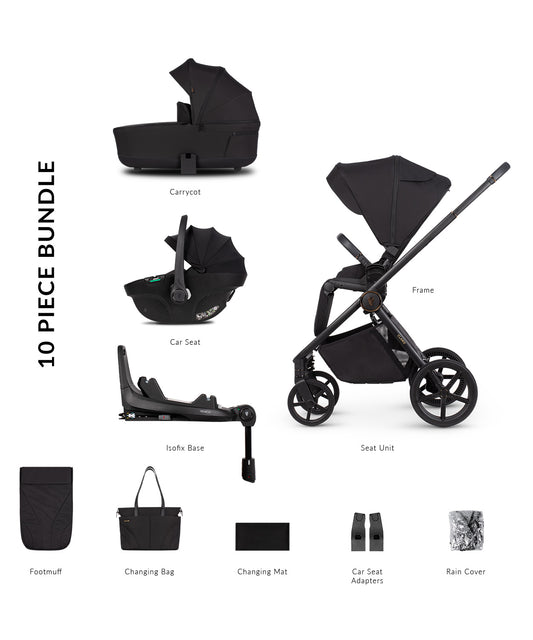 Venicci Claro 3-in-1 Bundle w/Tiago Car Seat and Base
