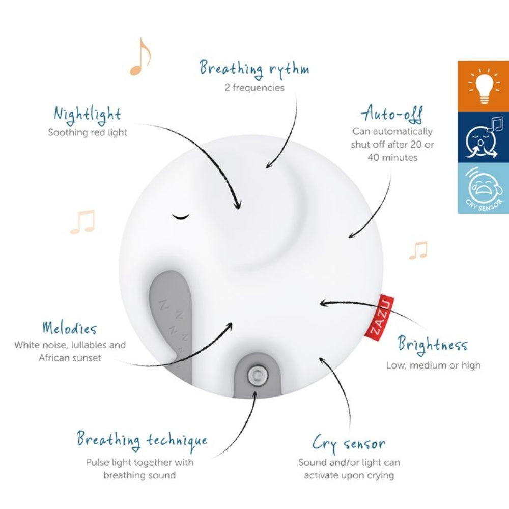 Zazu Emmy The Elephant, Breathing Nightlight