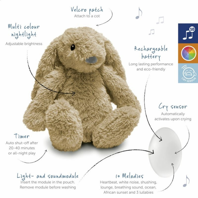 Zazu Ro The Rabbit, Rechargeable Sleep Soother