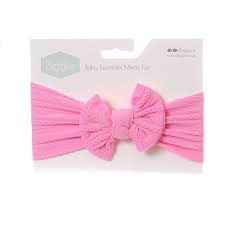 Ziggle Bright Pink Top Bow Turban