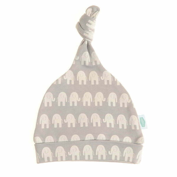 Ziggle Grey White Elephants Hat