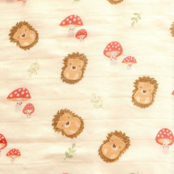 Ziggle Woodland Hedgehog Muslin Set