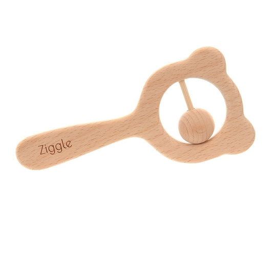 Ziggle Wooden Rattle - Kings Baby Shop NI