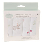 Ziggle 4pc Muslin Washcloths, Bunnies