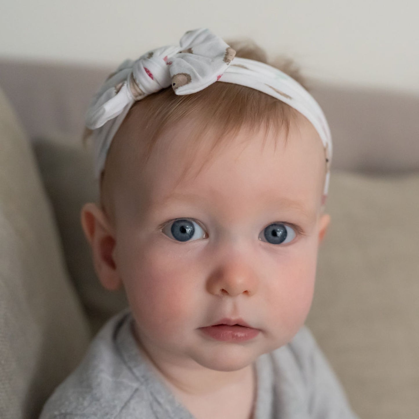 Ziggle Hedgehog Top Bow Turban