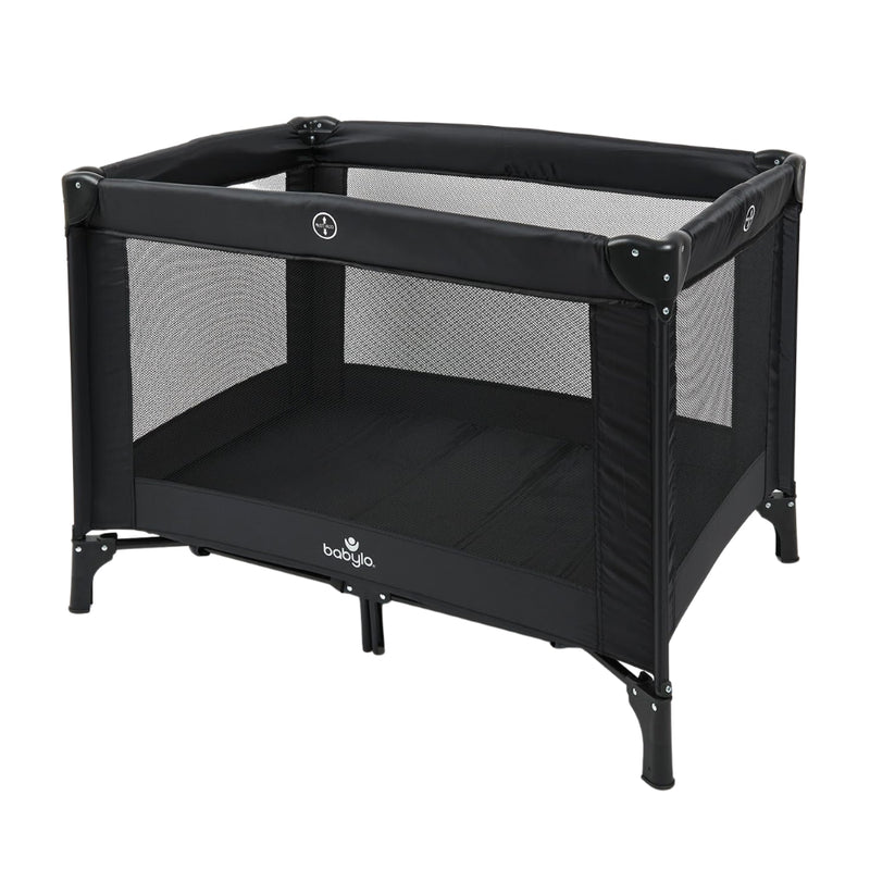 Babylo Alpha Travel Cot, Black