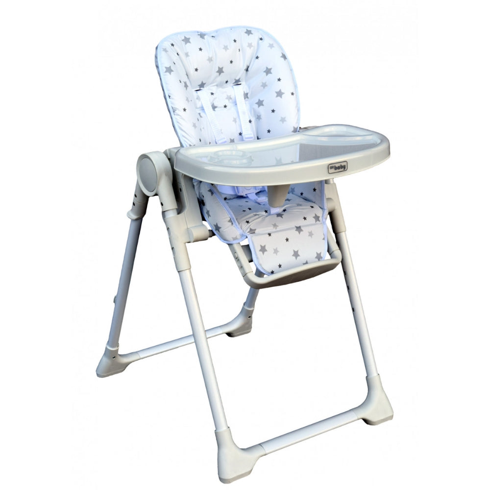 BR Baby Dine & Relax Highchair, Grey Stars