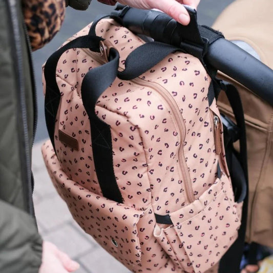 Babymel Georgi Changing Backpack, Caramel Leopard