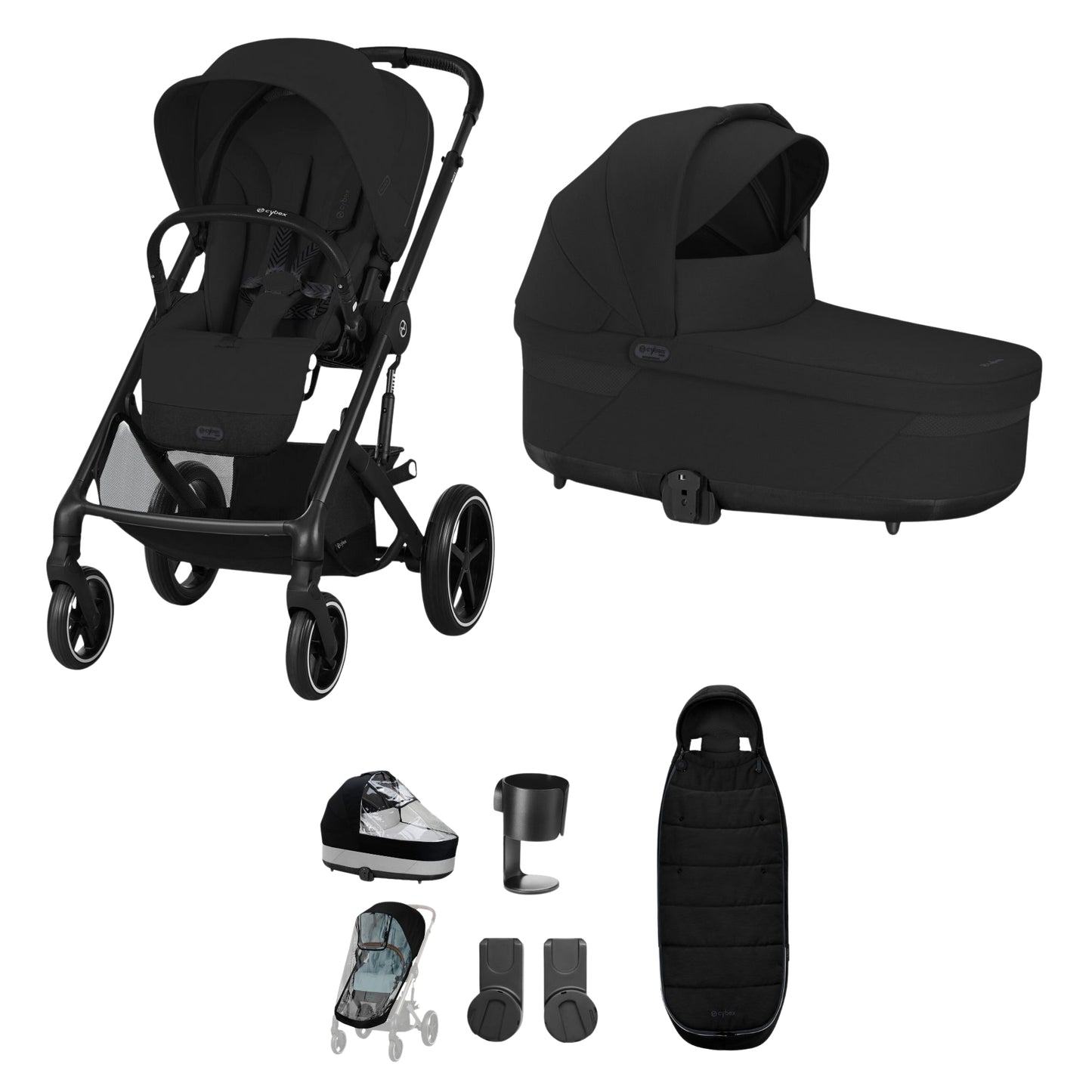 Cybex Balios 8pc Bundle, Moon Black