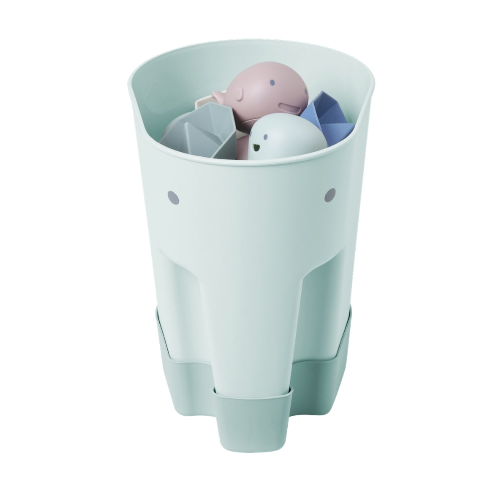 Shnuggle Ellie Bath Toy Storage Bin, Eucalyptus