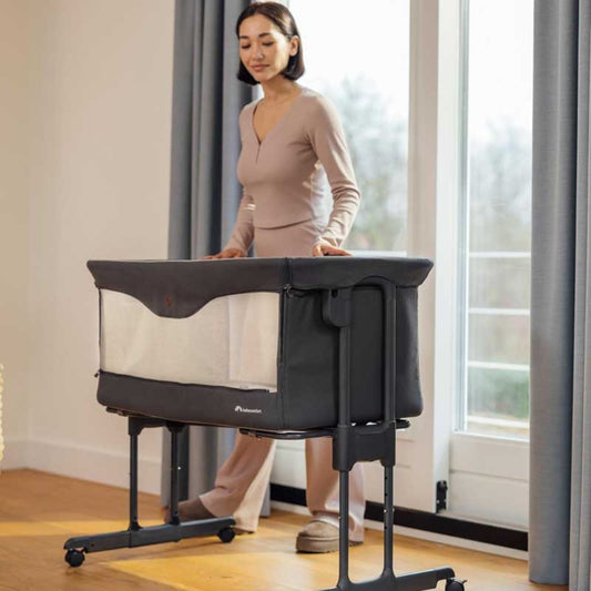 Bebeconfort Amara Folding Crib, Tinted Graphite