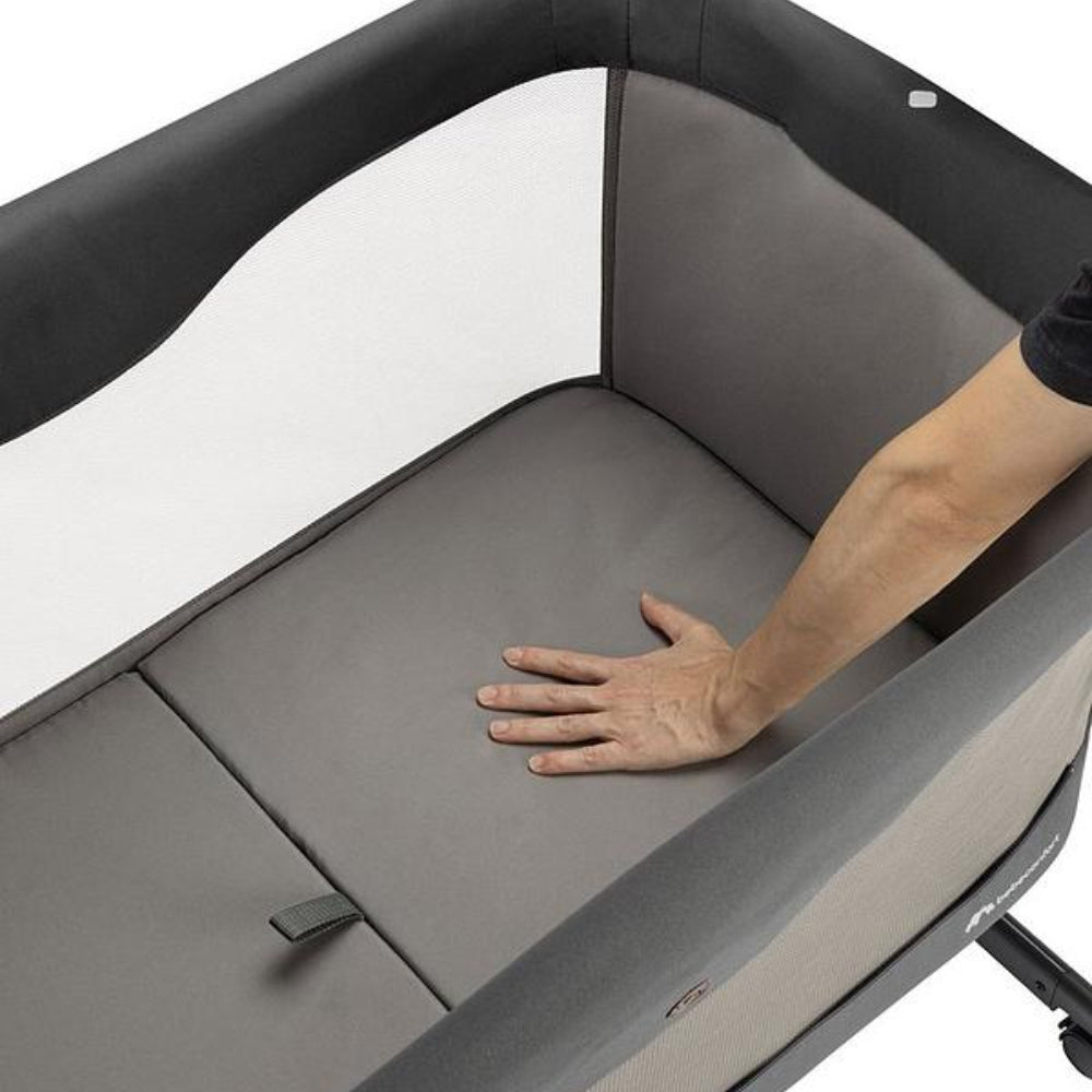 Bebeconfort Amara Folding Crib, Tinted Graphite