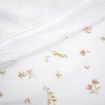 CuddleCo Muslin Comforter Blanket, Cashmere Meadow