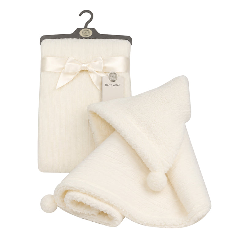 Snuggle Baby Blanket With Pom Pom