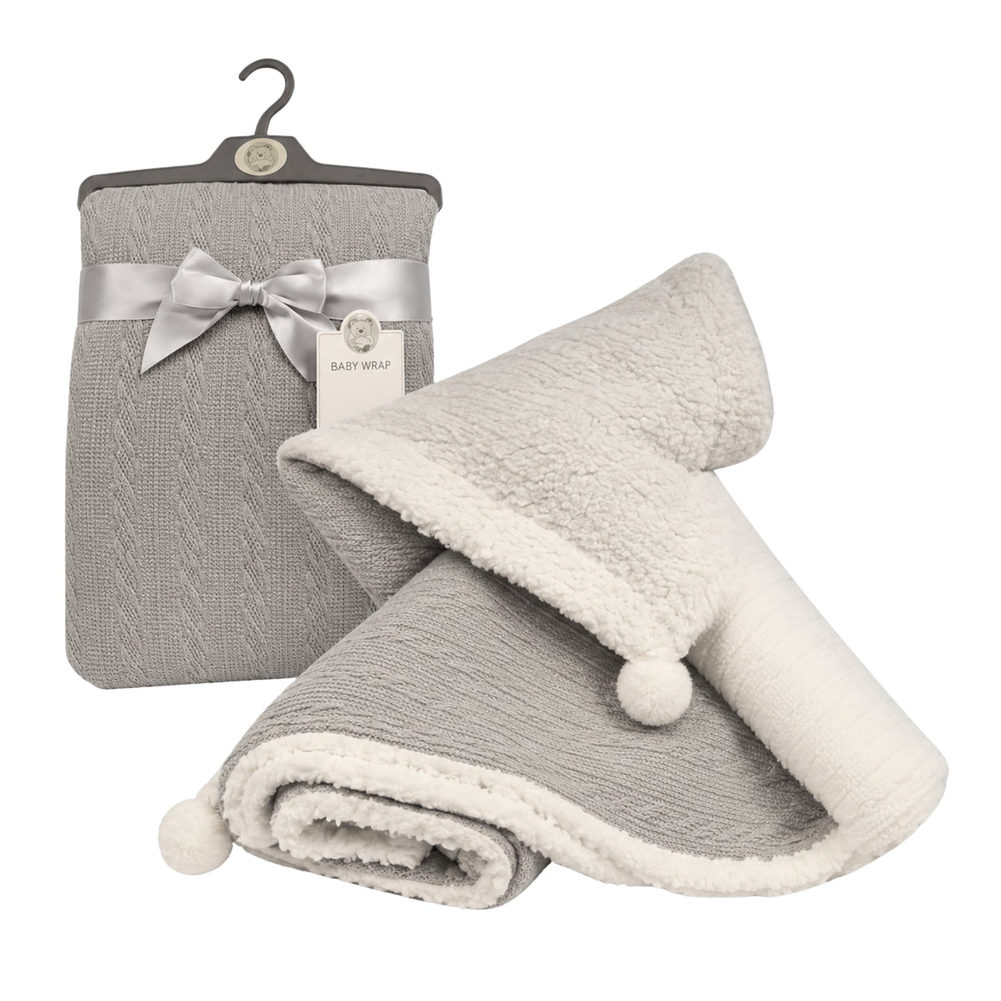 Snuggle Baby Blanket With Pom Pom