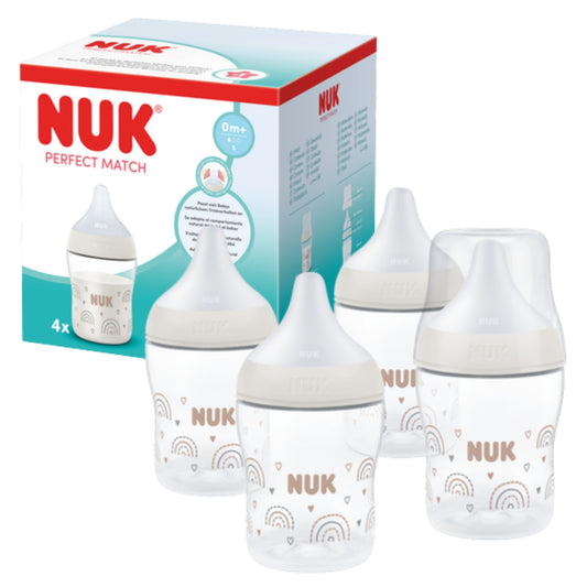 NUK Perfect Match 4pk Bottle Set, 150ml