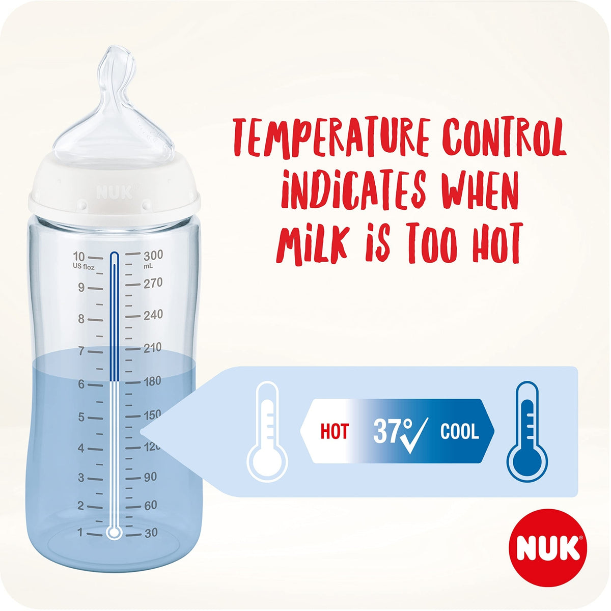NUK First Choice 150ml Temperature Control Bottles - 4 Pack