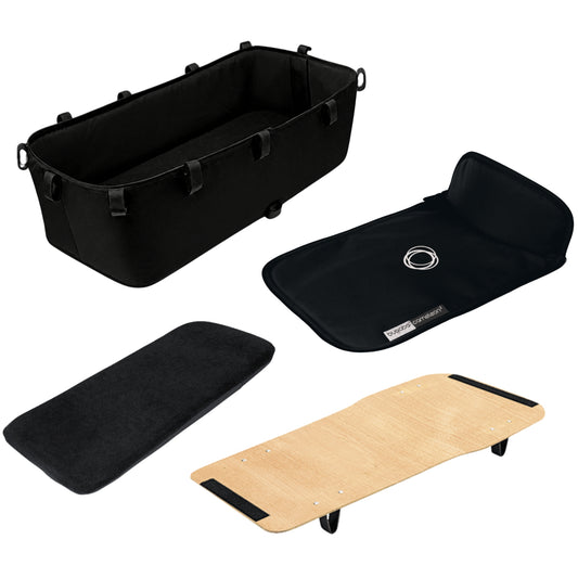 Bugaboo Cameleon 3 Carrycot Base, Mattress & Fabric - Black