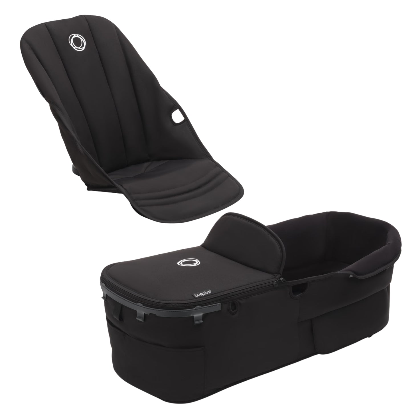 Bugaboo Fox 5 Replacement Seat & Carrycot Fabric Set - Black