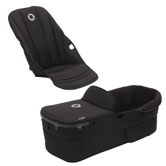Bugaboo Fox 5 Replacement Seat & Carrycot Fabric Set - Black