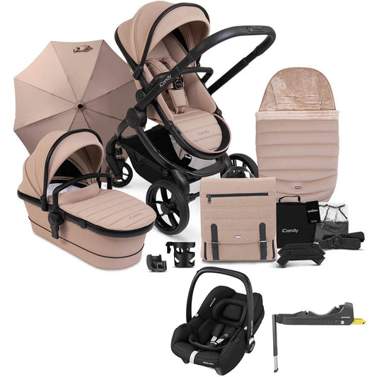 iCandy Peach 7 Complete Pushchair Bundle w/ Maxi Cosi Cabriofix