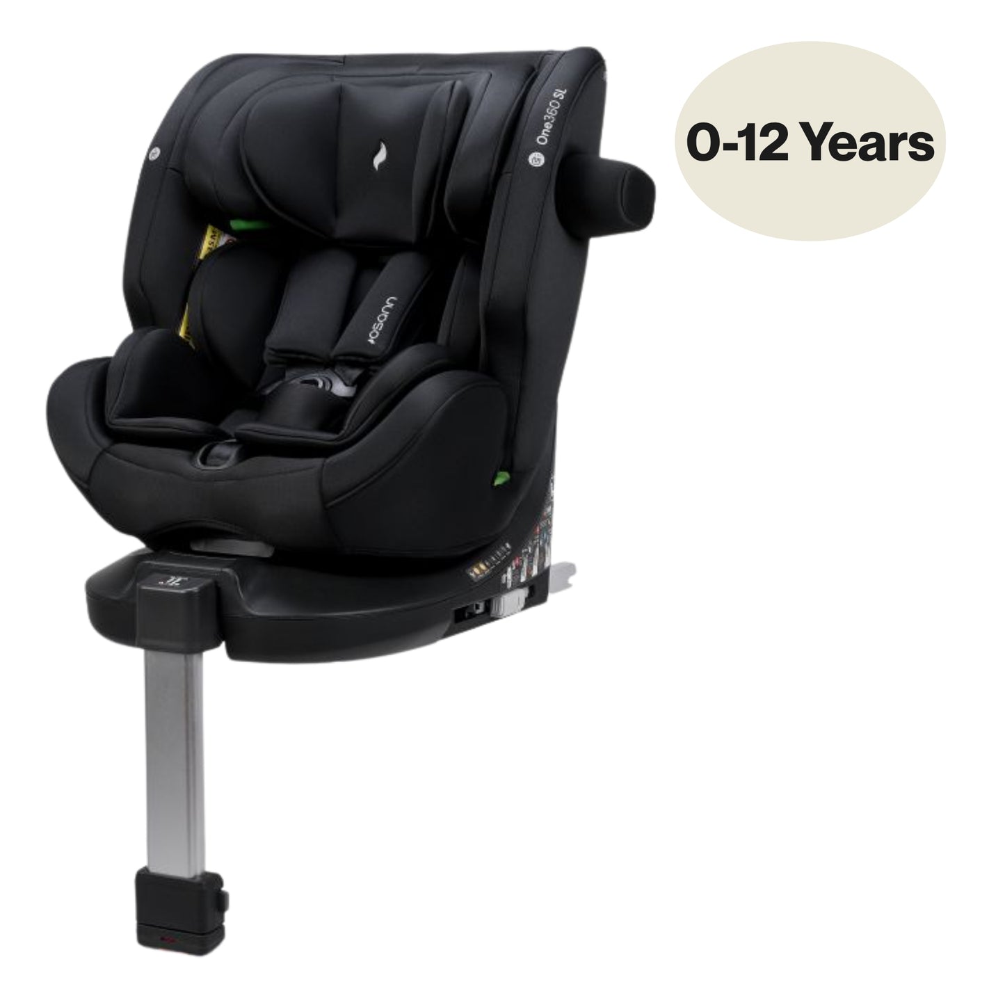 Osann One 360 SL R129 i-Size Car Seat, Black