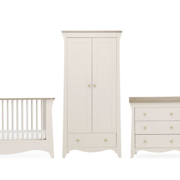 CuddleCo Clara 3pc Room Set & Mattress, Cashmere