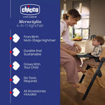 Chicco Meraviglia 4-in-1 Highchair, Ebony