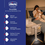Chicco Next2Me Bedside Crib, Armonia