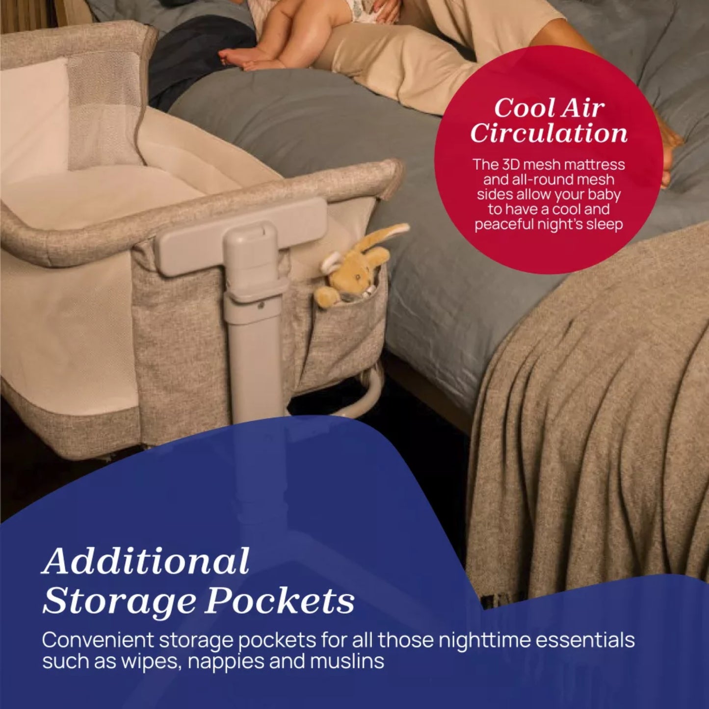 Chicco Next2Me Bedside Crib, Armonia