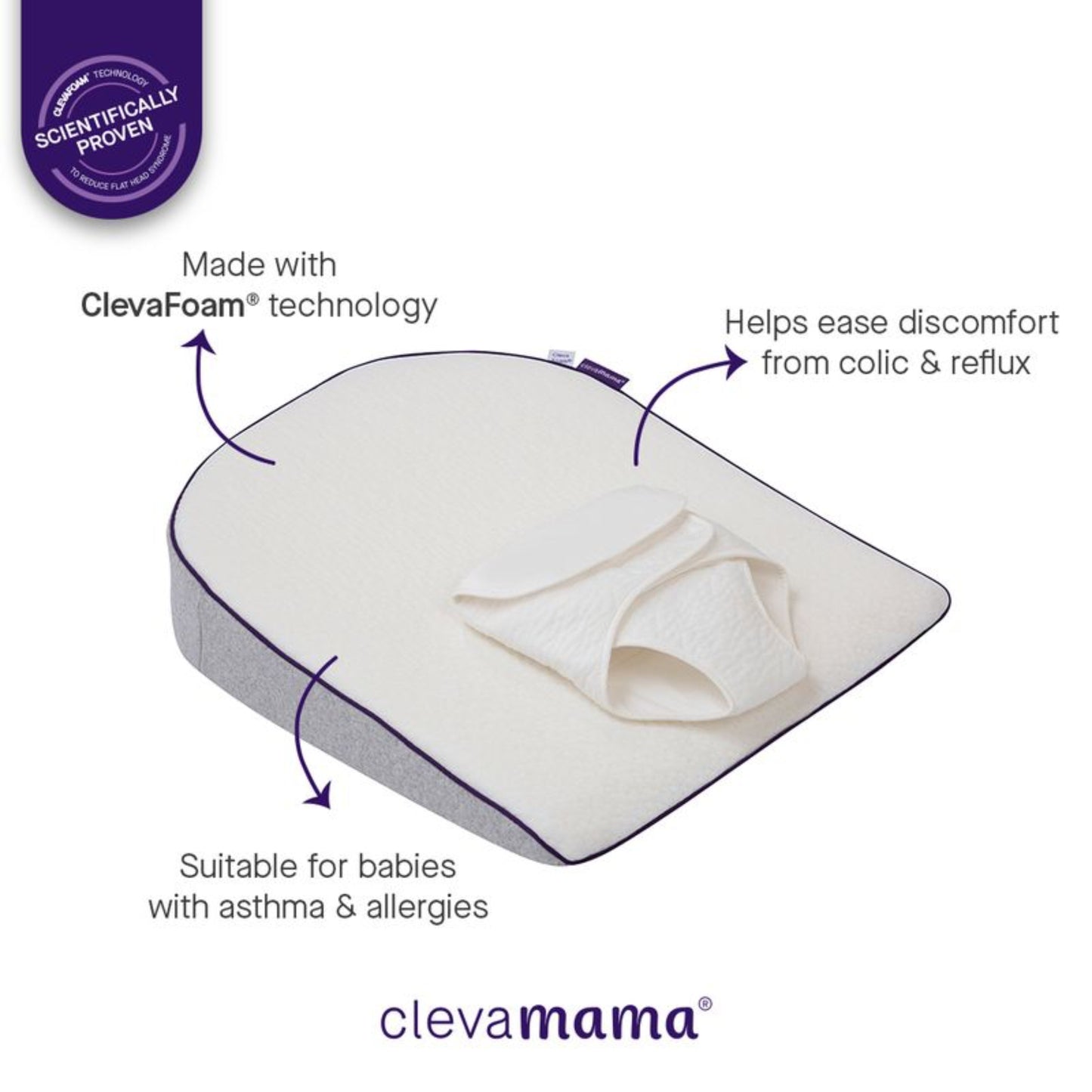 ClevaMama ClevaFoam® Elevated Support