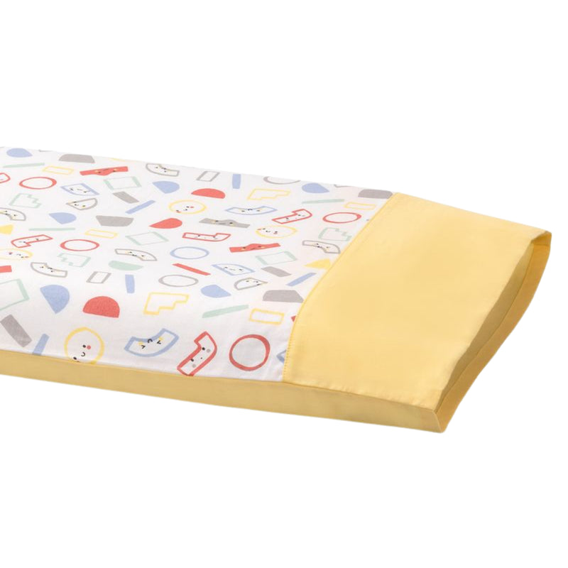 Clevamama Baby Pillow Case, Grey and Yellow