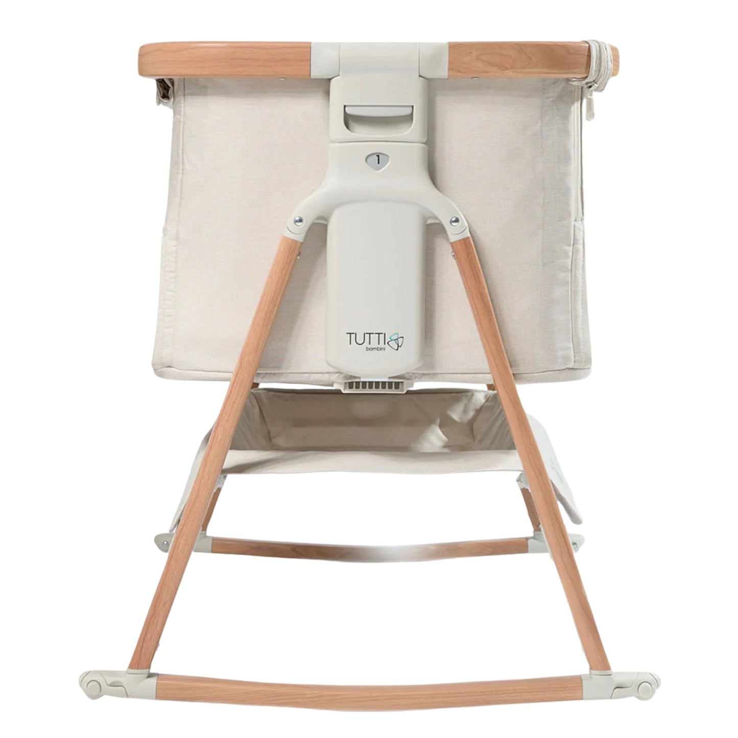 Tutti Bambini CoZee Air Crib, Scandinavian Walnut & Ecru