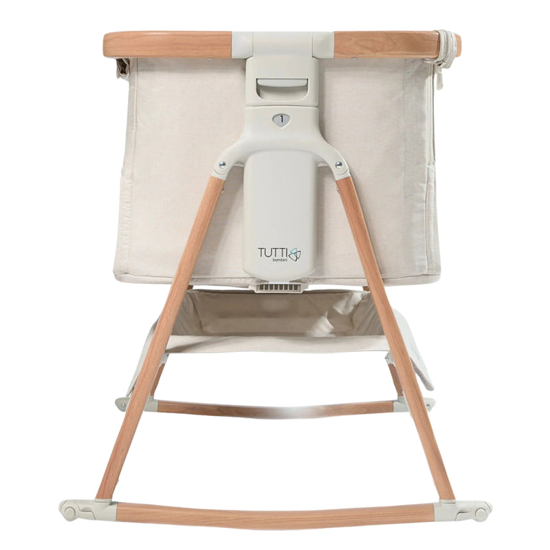 Tutti Bambini CoZee Air Crib, Scandinavian Walnut & Ecru