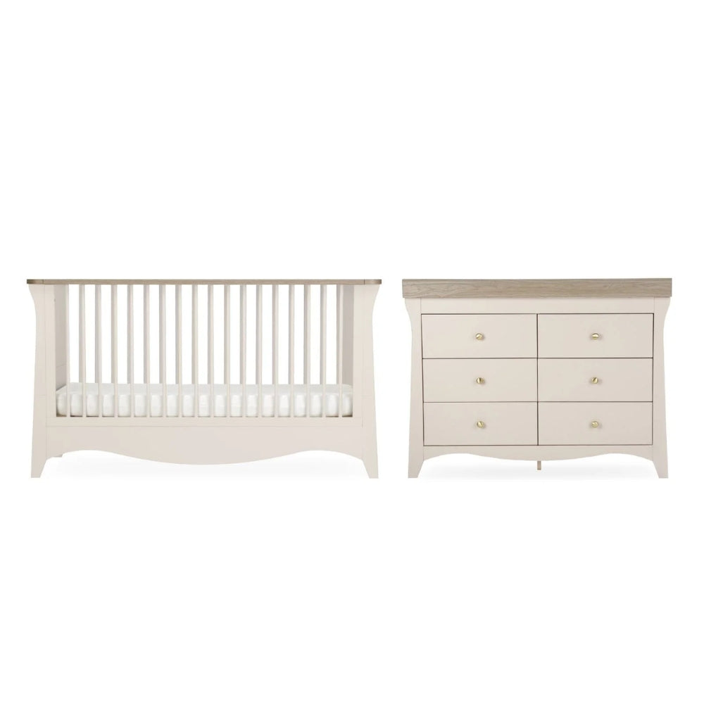 CuddleCo Clara Luxe 2pc Room Set, Cashmere/Ash