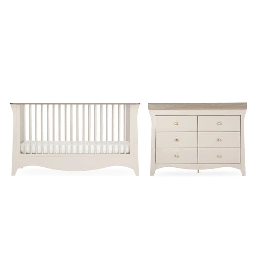 CuddleCo Clara Luxe 2pc Room Set, Cashmere/Ash