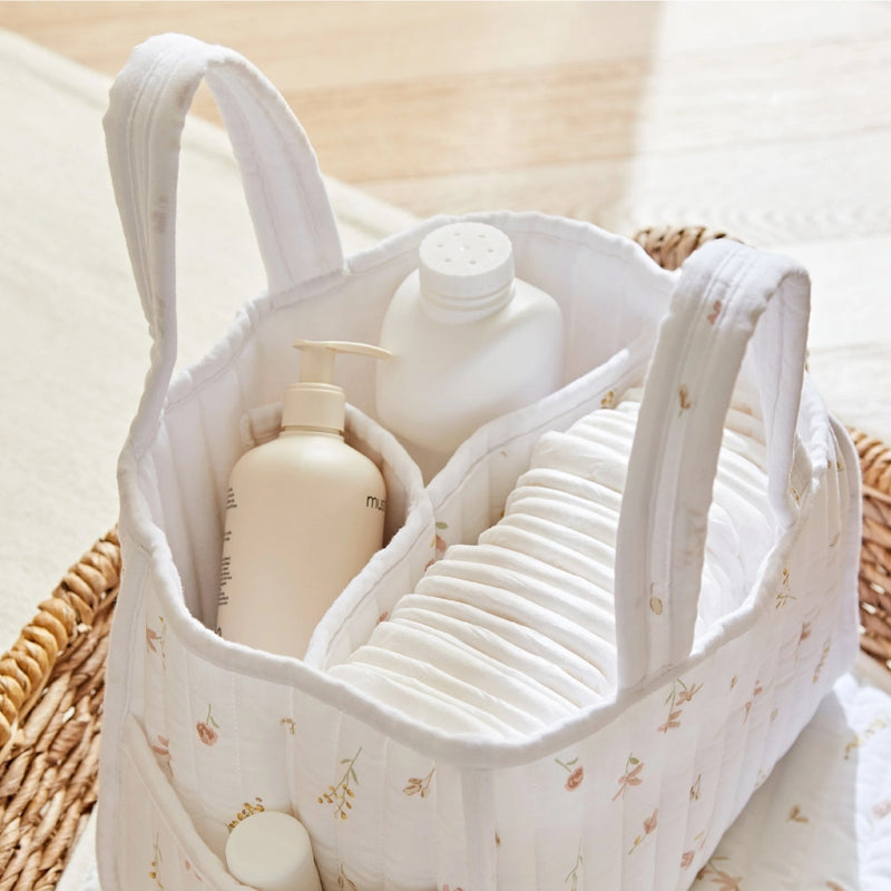 CuddleCo Nappy Caddy, Cashmere Meadow