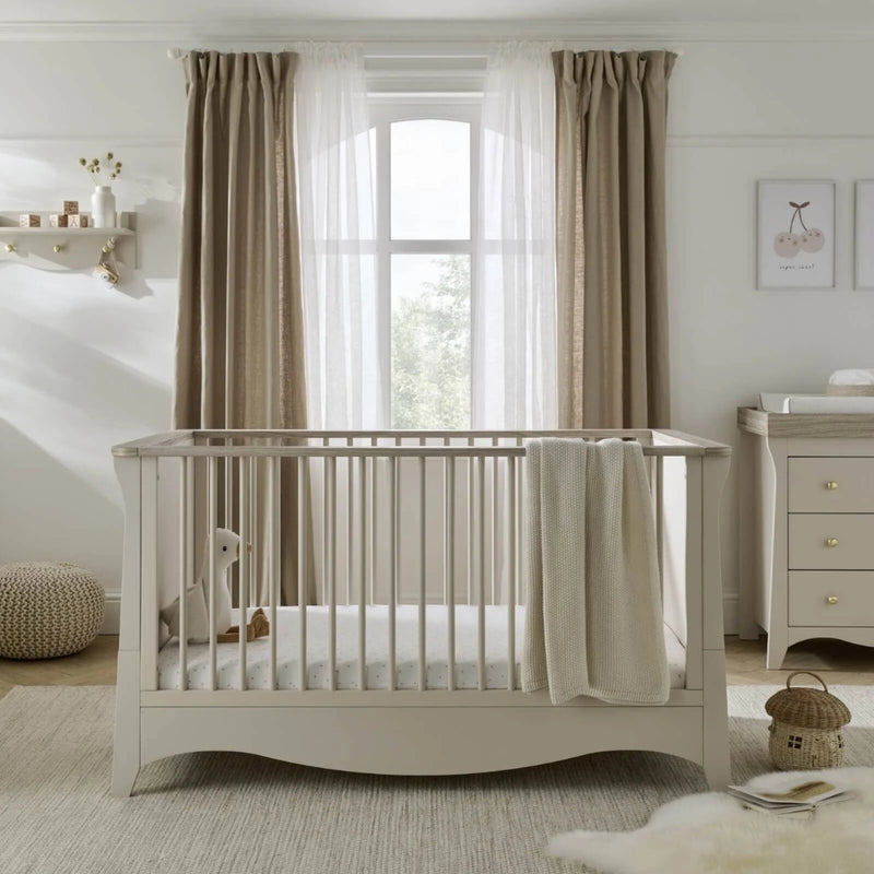 CuddleCo Clara Cotbed & Mattress, Cashmere