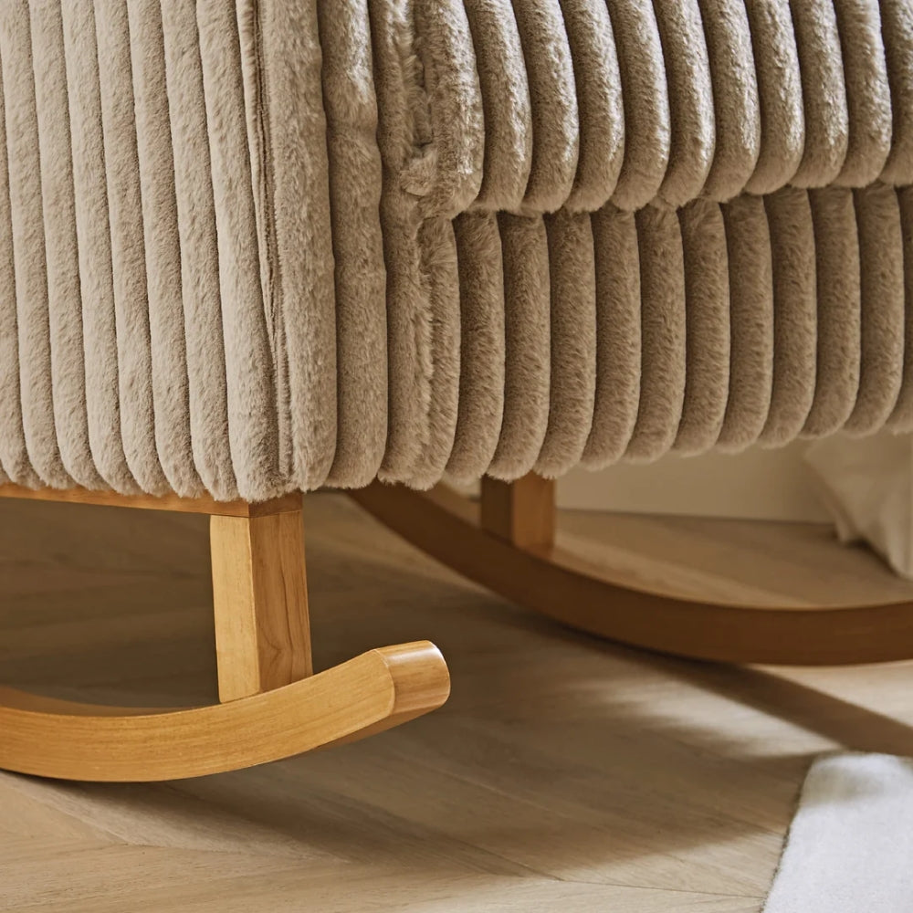 CuddleCo Etta Nursing Chair, Faux Fur Mink