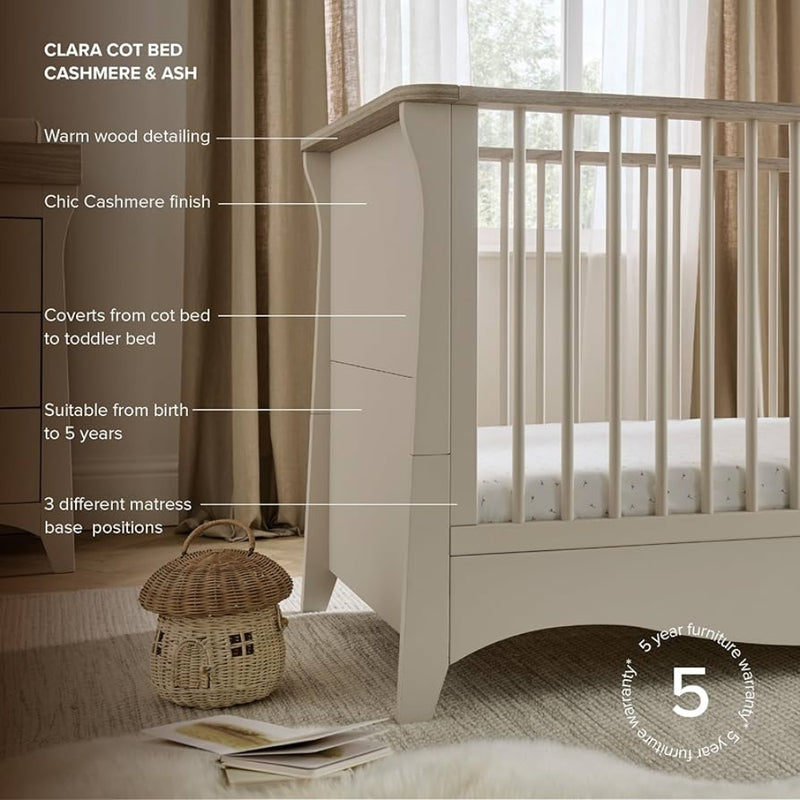 CuddleCo Clara 2pc Room Set & Mattress, Cashmere