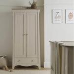 CuddleCo Clara 2 Door Double Wardrobe, Cashmere