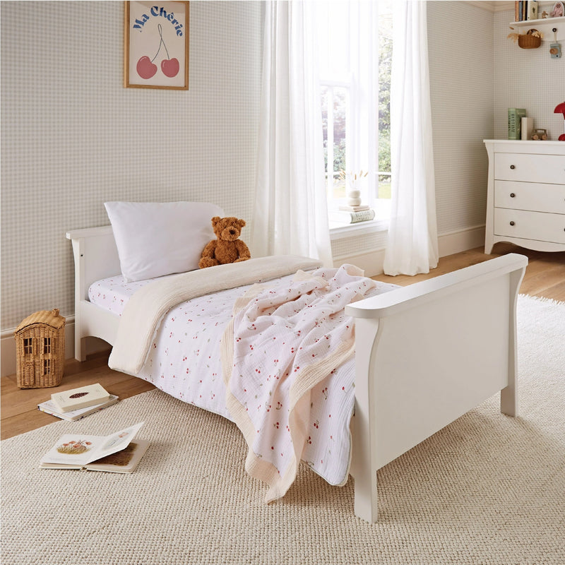 CuddleCo Clara 3pc Nursery Room Set & Mattress, White