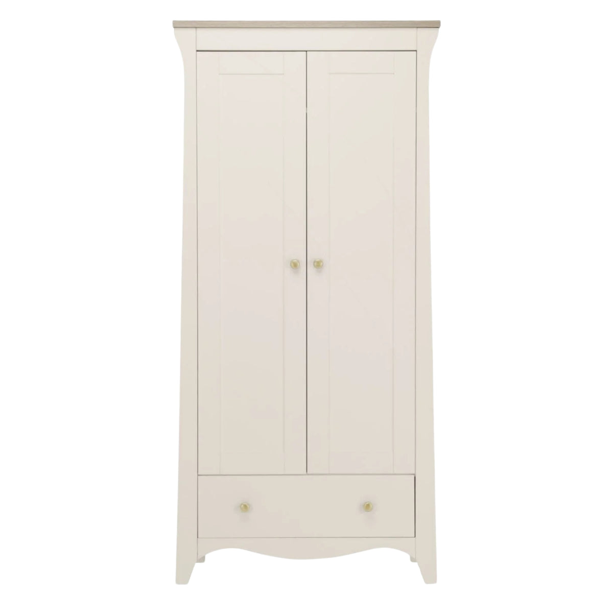 CuddleCo Clara 2 Door Double Wardrobe, Cashmere